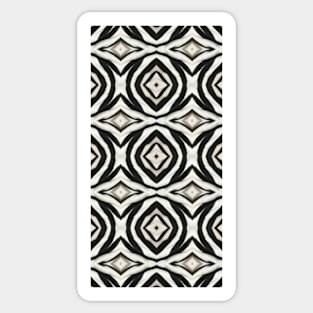 Neutral abstract geometric pattern Sticker